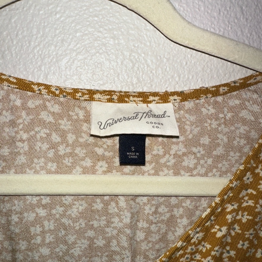 Universal Thread Mustard Floral dress